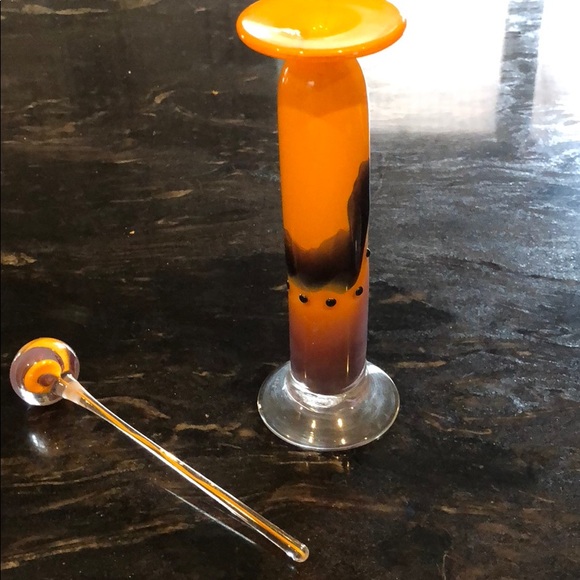 Vintage perfume bottle with stopper - Picture 2 of 4